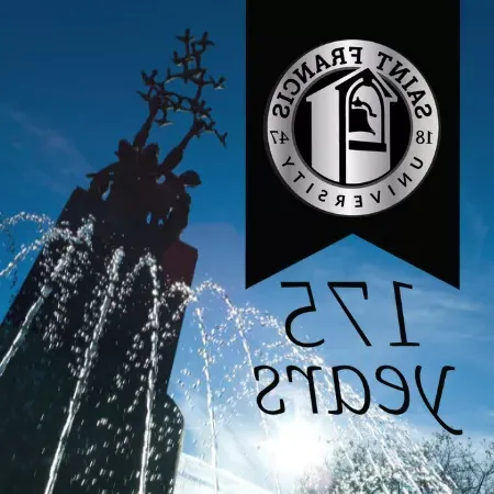 175丝带标志在弗朗西斯喷泉